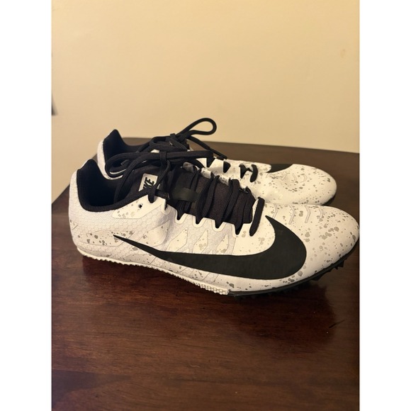 Nike Zoom Rival S9 Track Field Sprinting Racing Shoes With Spikes black white - Picture 3 of 7